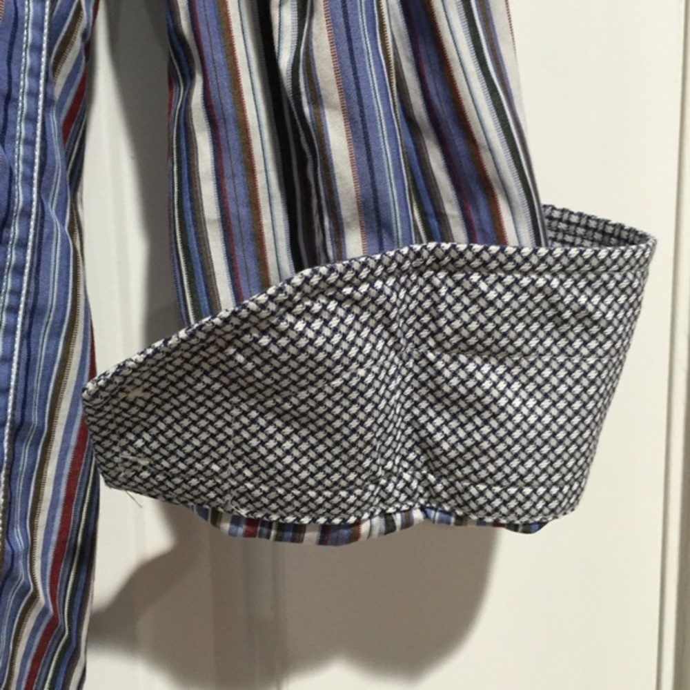 Thomas Dean Boys Dress Shirt. Size 10/12 M - Picture 3 of 4